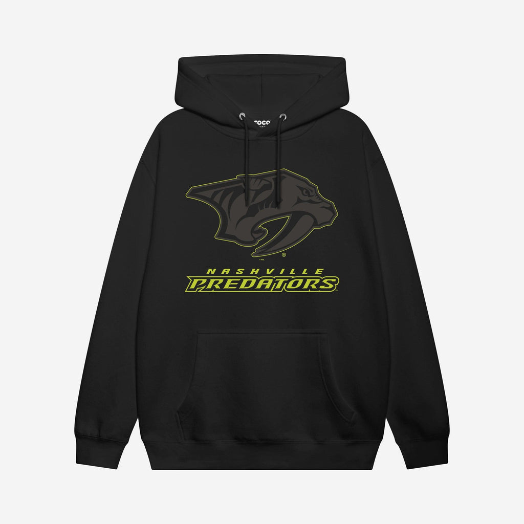 Nashville Predators Highlight Reel Hoodie FOCO Black/Volt S - FOCO.com