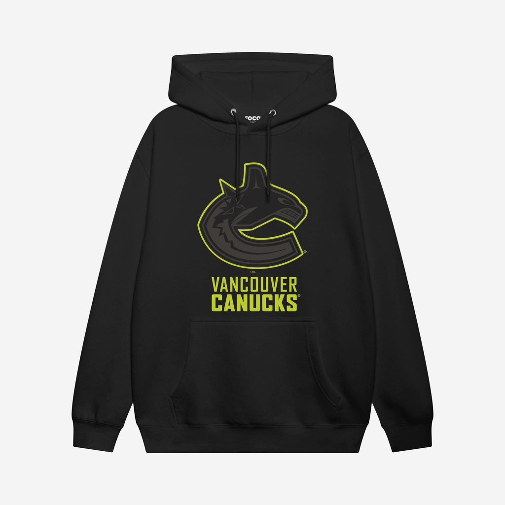 Vancouver Canucks Highlight Reel Hoodie FOCO Black/Volt S - FOCO.com