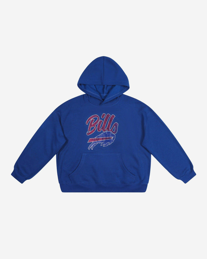 Buffalo Bills Womens Rhinestone Logo Oversized Hoodie FOCO S - FOCO.com