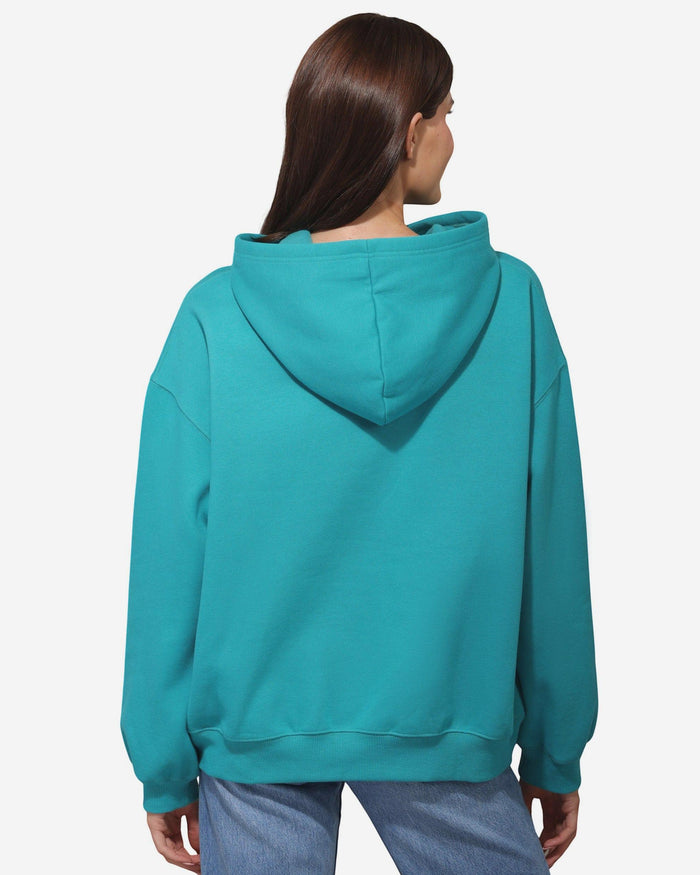 Miami Dolphins Womens Rhinestone Logo Oversized Hoodie FOCO S - FOCO.com