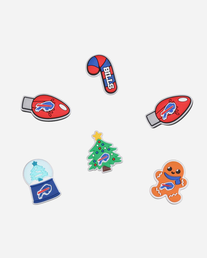 Buffalo Bills 6 Pack Holiday Team Clog Charms FOCO - FOCO.com