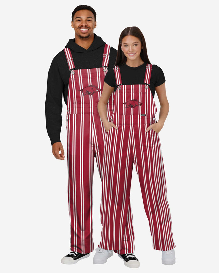 Arkansas Razorbacks Mens Sideline Spirit Bib Overalls FOCO - FOCO.com