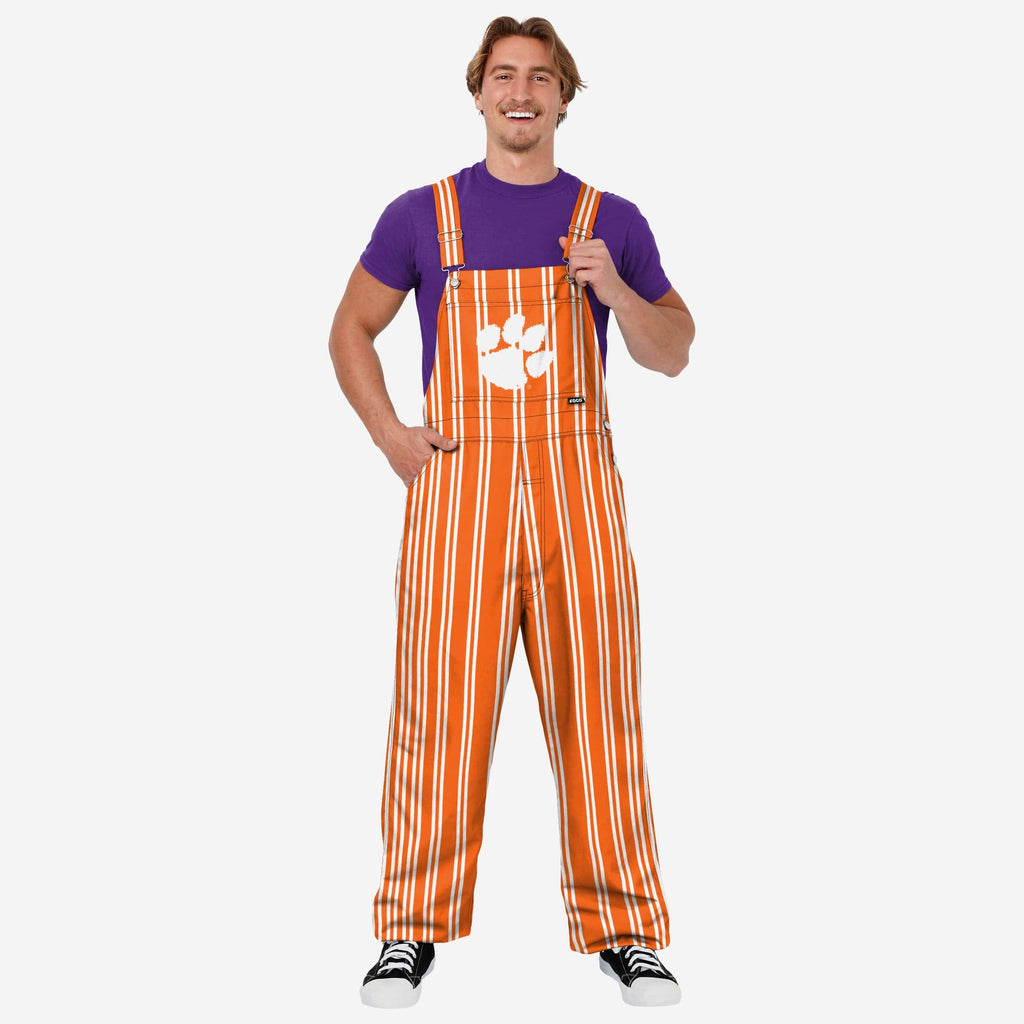 Clemson Tigers Mens Sideline Spirit Bib Overalls FOCO S - FOCO.com