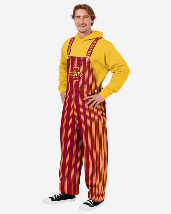 Iowa State Cyclones Mens Sideline Spirit Bib Overalls FOCO S - FOCO.com