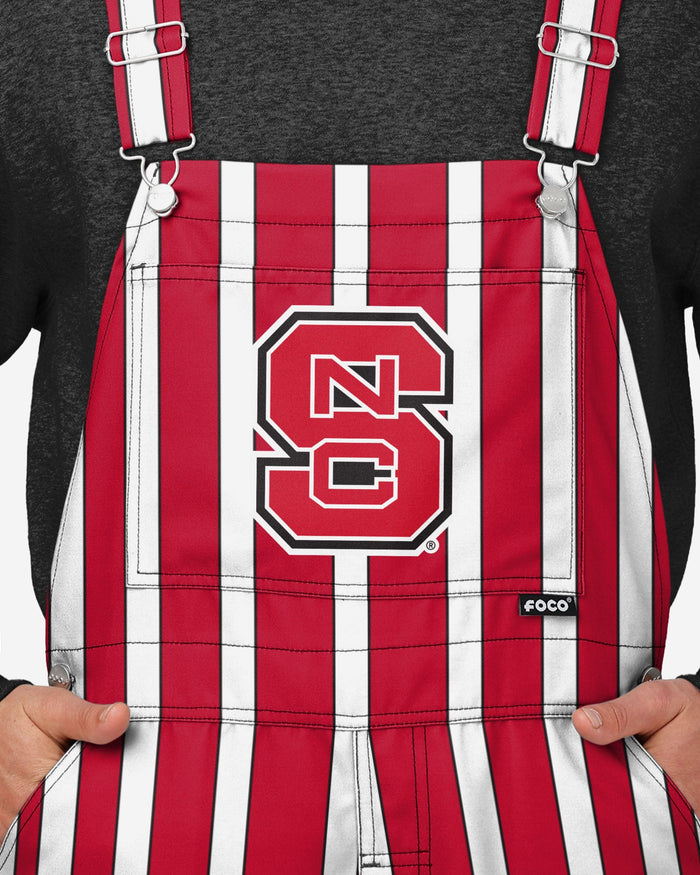 NC State Wolfpack Mens Sideline Spirit Bib Overalls FOCO - FOCO.com