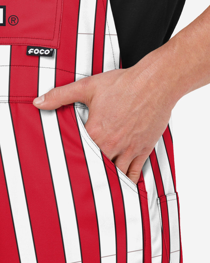 Rutgers Scarlet Knights Mens Sideline Spirit Bib Overalls FOCO - FOCO.com