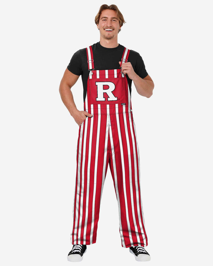 Rutgers Scarlet Knights Mens Sideline Spirit Bib Overalls FOCO S - FOCO.com