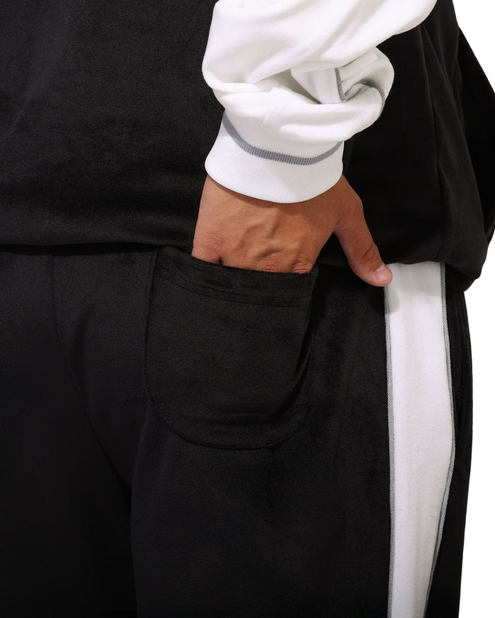 Las Vegas Raiders Two Tone Velour Pants FOCO S - FOCO.com