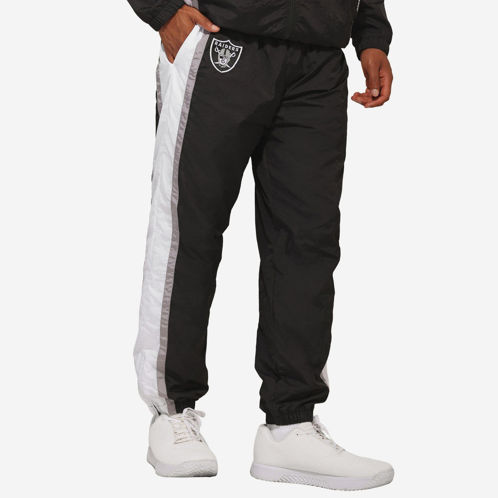 Las Vegas Raiders Nylon Crinkle Gameday Pants FOCO S - FOCO.com