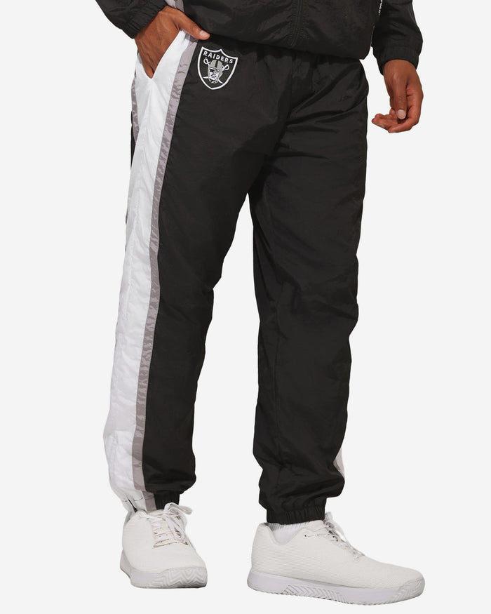 Las Vegas Raiders Nylon Crinkle Gameday Pants FOCO S - FOCO.com