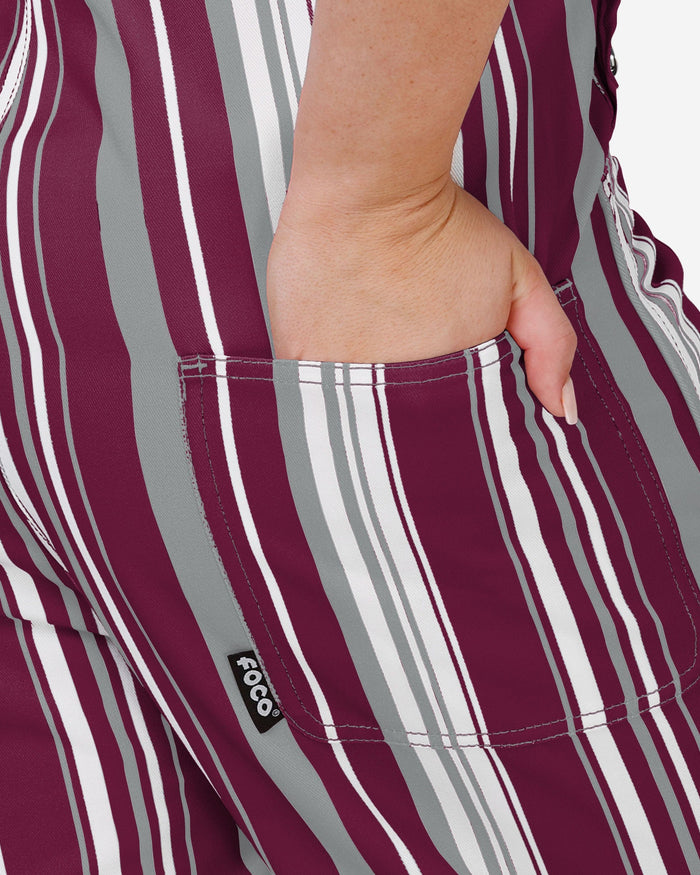 Texas A&M Aggies Womens Hyper Stripe Bib Overalls FOCO - FOCO.com