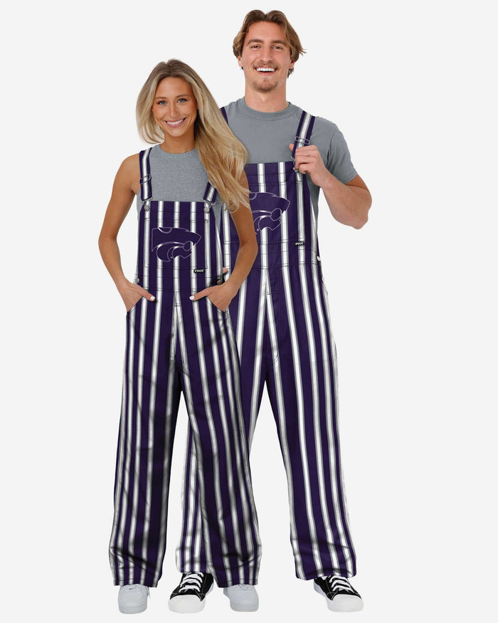 Kansas State Wildcats Womens Sideline Spirit Bib Overalls FOCO XS - FOCO.com