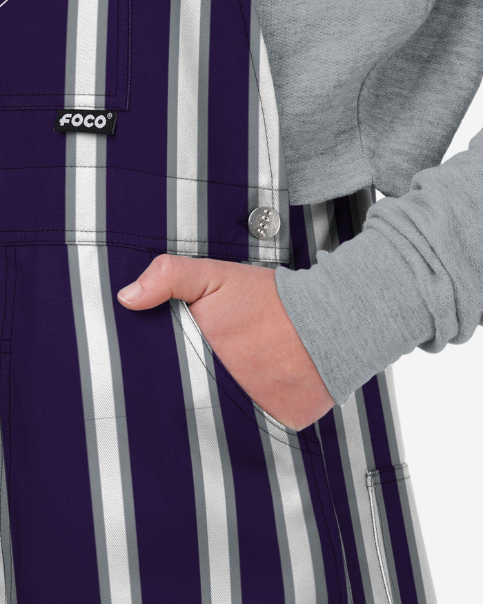 Kansas State Wildcats Womens Sideline Spirit Bib Overalls FOCO XS - FOCO.com