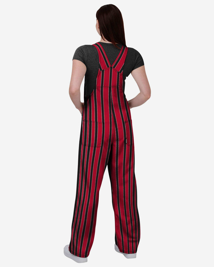 Louisville Cardinals Womens Sideline Spirit Bib Overalls FOCO - FOCO.com
