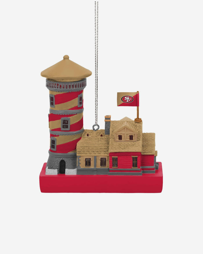 San Francisco 49ers Light Up Resin Lighthouse Ornament FOCO - FOCO.com