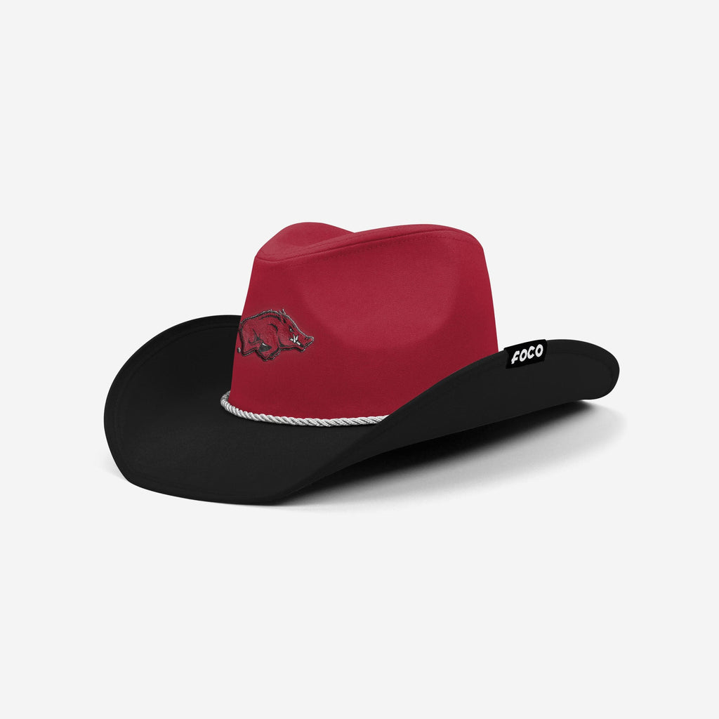 Arkansas Razorbacks Two Tone Cowboy Hat FOCO - FOCO.com