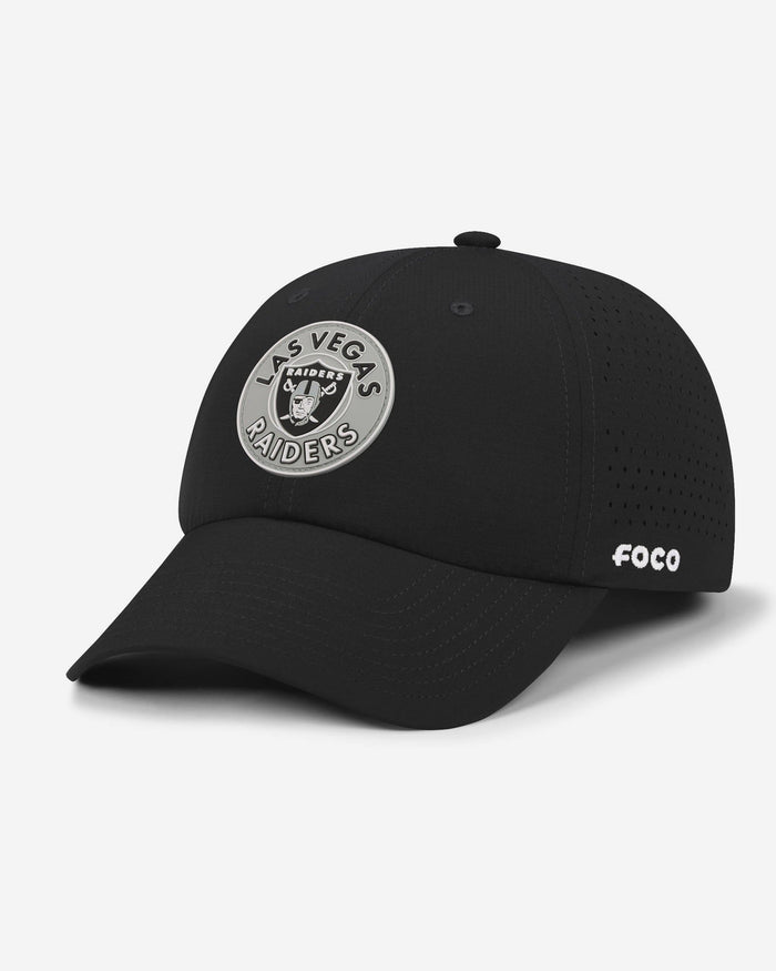 Las Vegas Raiders Circular Patch Casual Cap FOCO - FOCO.com