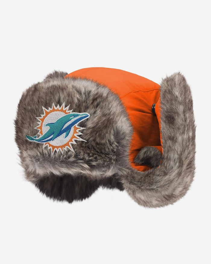 Miami Dolphins Faux Fur Trapper Hat FOCO - FOCO.com