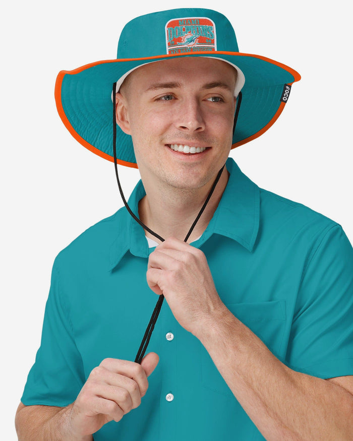 Miami Dolphins Truckstop Patch Boonie Hat FOCO - FOCO.com