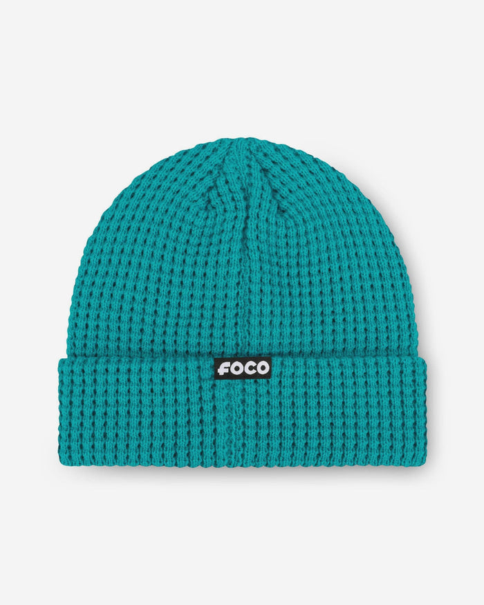 Miami Dolphins Primary Logo Waffle Beanie FOCO - FOCO.com