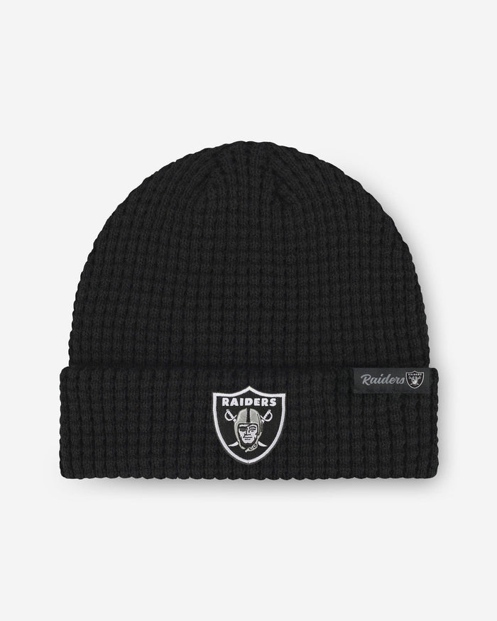 Las Vegas Raiders Primary Logo Waffle Beanie FOCO - FOCO.com