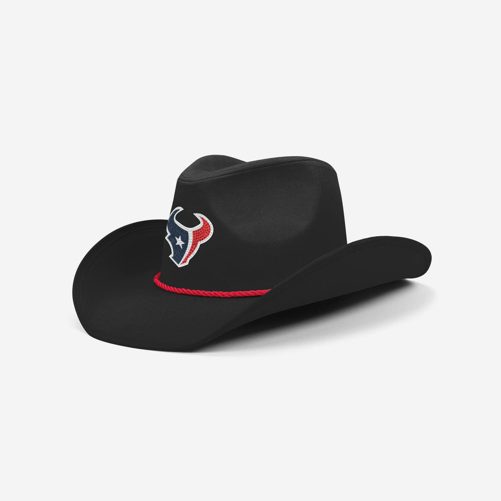 Houston Texans Black Rhinestone Logo Cowboy Hat FOCO - FOCO.com