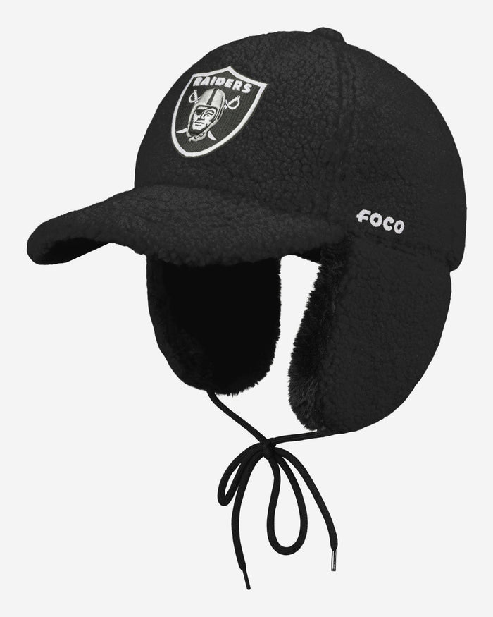Las Vegas Raiders Sherpa Trapper Cap FOCO - FOCO.com