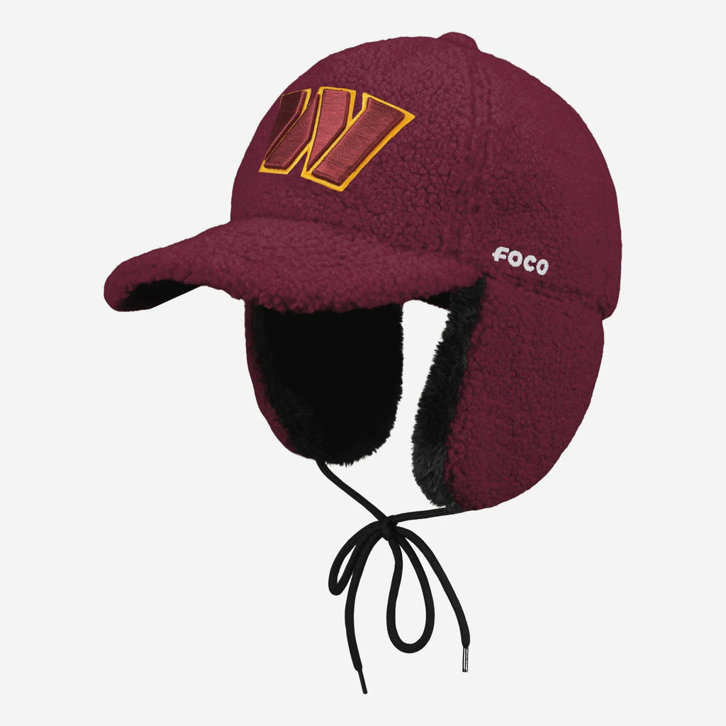 Washington Commanders Sherpa Trapper Cap FOCO - FOCO.com