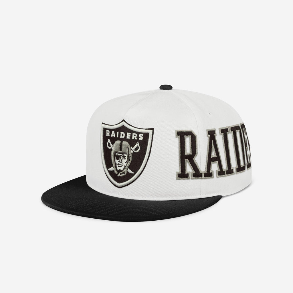 Las Vegas Raiders Strong Side Wrap Marquee RF Cap FOCO - FOCO.com