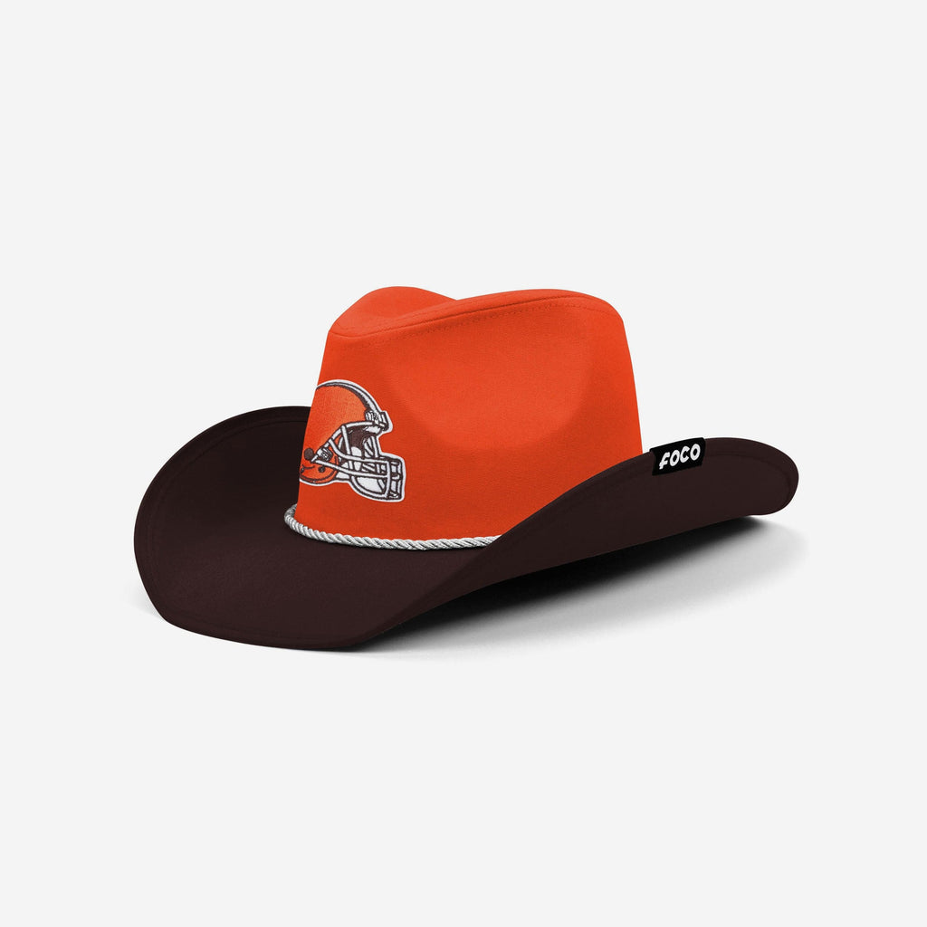 Cleveland Browns Two Tone Cowboy Hat FOCO - FOCO.com