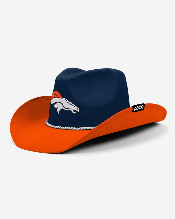 Denver Broncos Two Tone Cowboy Hat FOCO - FOCO.com
