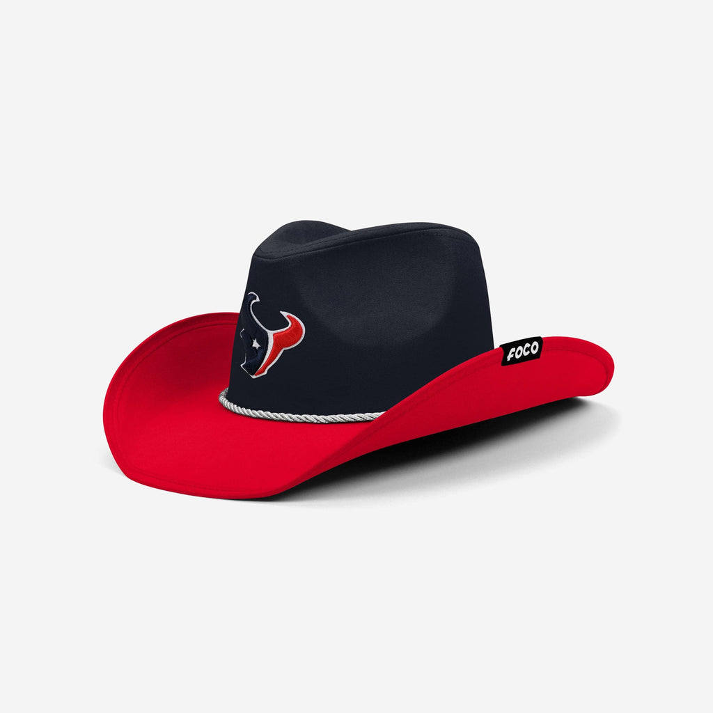 Houston Texans Two Tone Cowboy Hat FOCO - FOCO.com