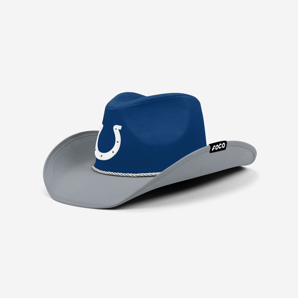 Indianapolis Colts Two Tone Cowboy Hat FOCO - FOCO.com