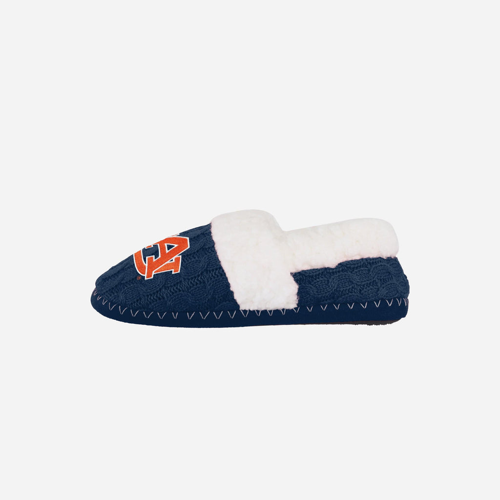 Auburn Tigers Womens Team Color Moccasin Slipper FOCO - FOCO.com