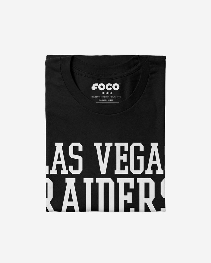 Las Vegas Raiders Bold Wordmark T-Shirt FOCO - FOCO.com
