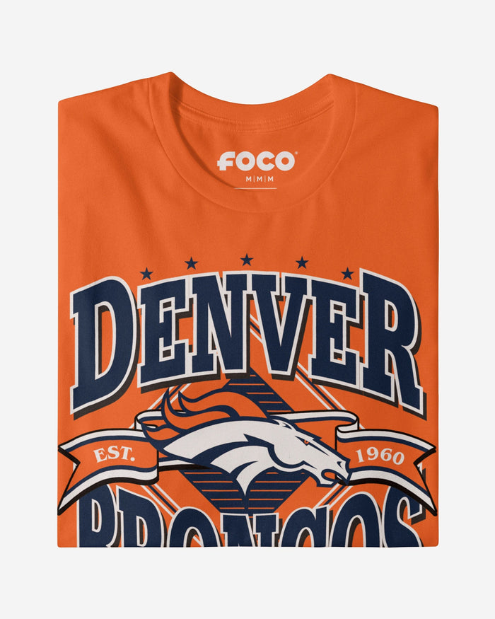 Denver Broncos Established Banner T-Shirt FOCO - FOCO.com