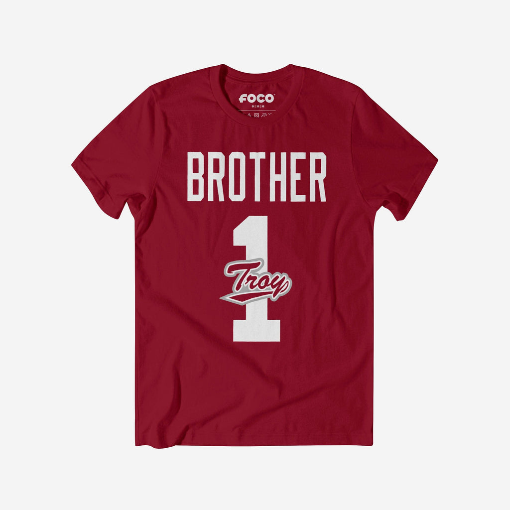 Troy Trojans Number 1 Bro T-Shirt FOCO S - FOCO.com