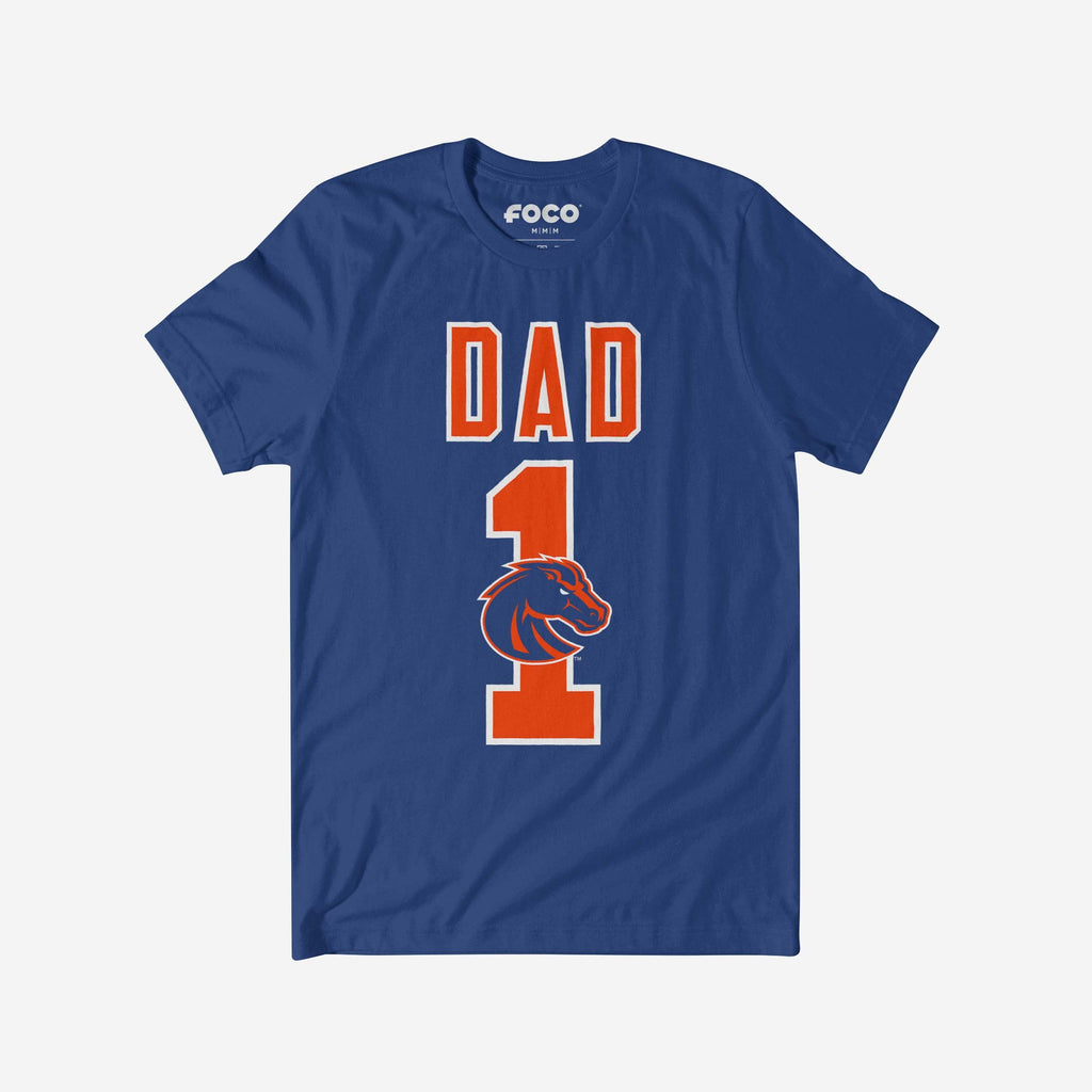 Boise State Broncos Number 1 Dad T-Shirt FOCO S - FOCO.com