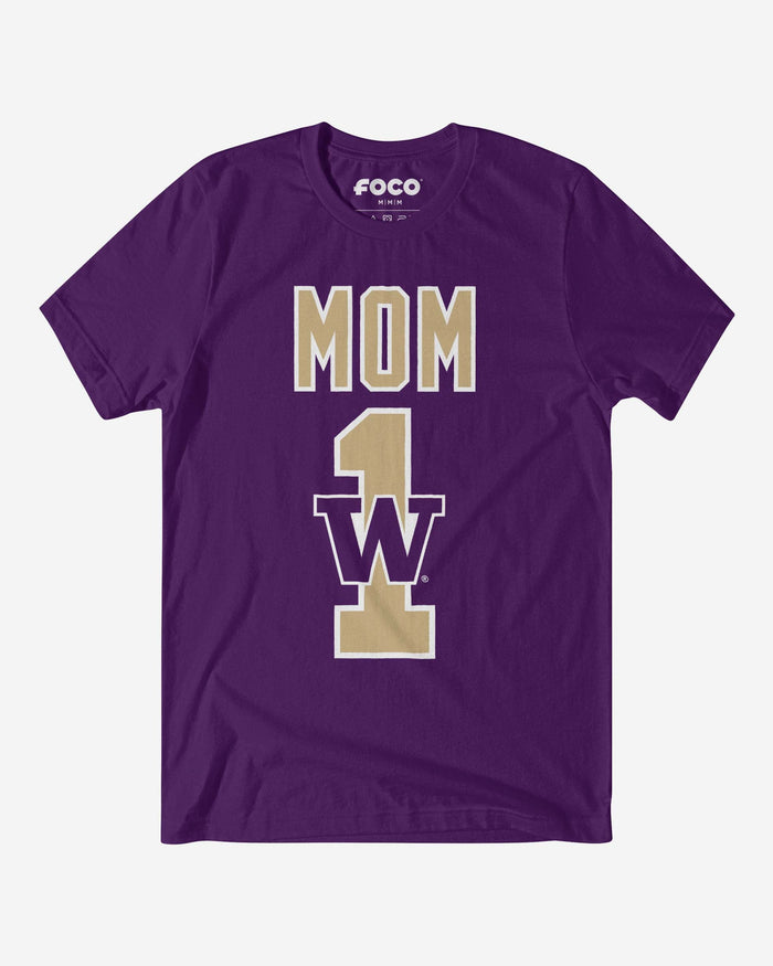 Washington Huskies Number 1 Mom T-Shirt FOCO S - FOCO.com
