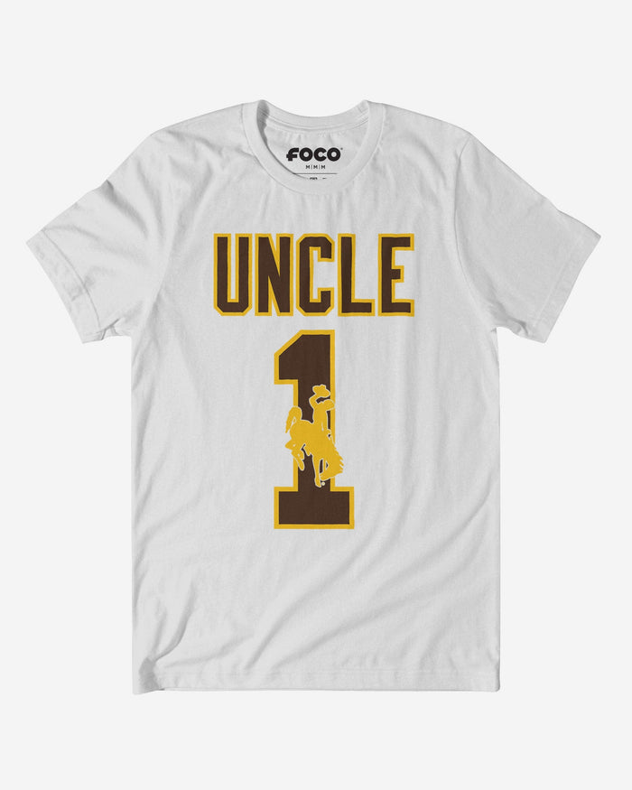 Wyoming Cowboys Number 1 Uncle T-Shirt FOCO S - FOCO.com