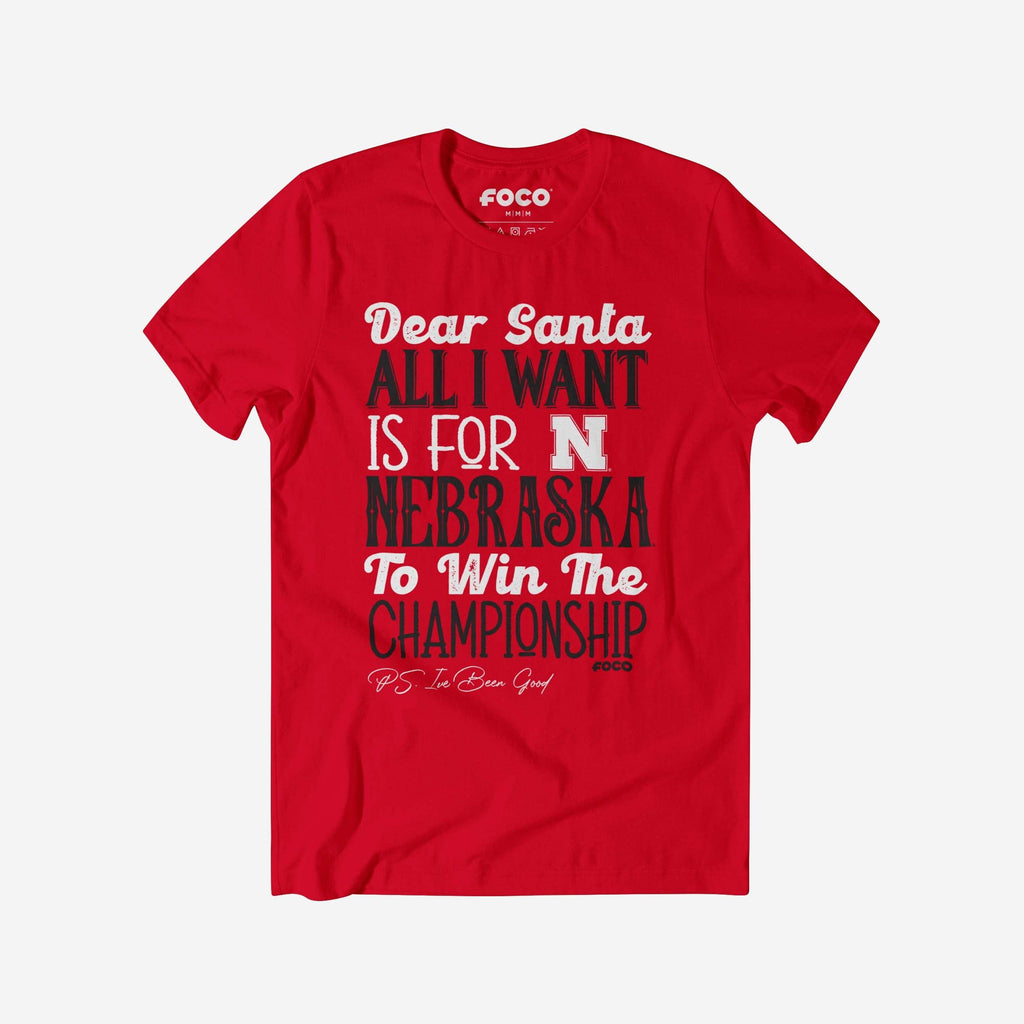 Nebraska Cornhuskers All I Want T-Shirt FOCO S - FOCO.com