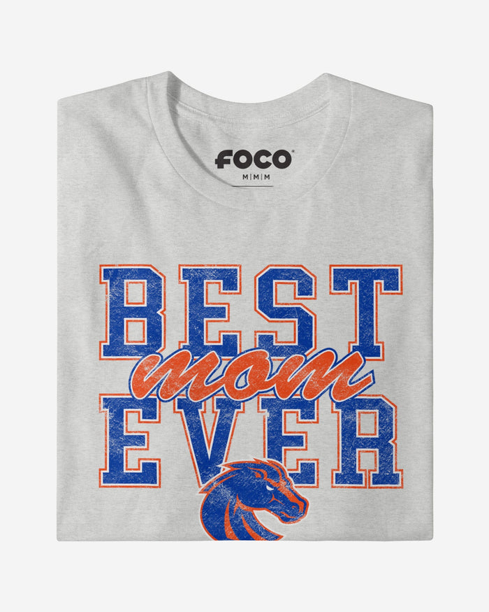 Boise State Broncos Best Mom Ever Stacked T-Shirt FOCO - FOCO.com