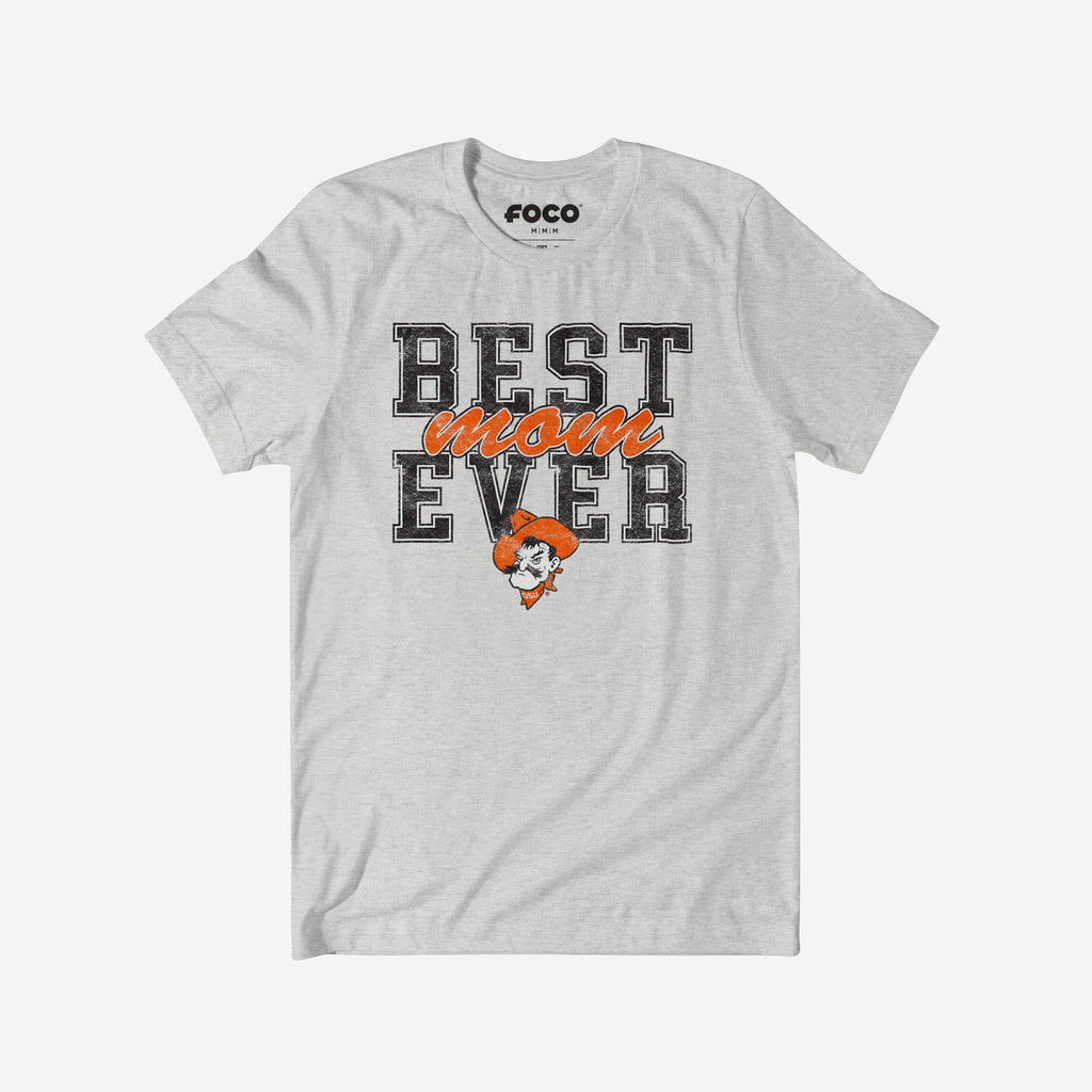 Oklahoma State Cowboys Best Mom Ever Stacked T-Shirt FOCO S - FOCO.com