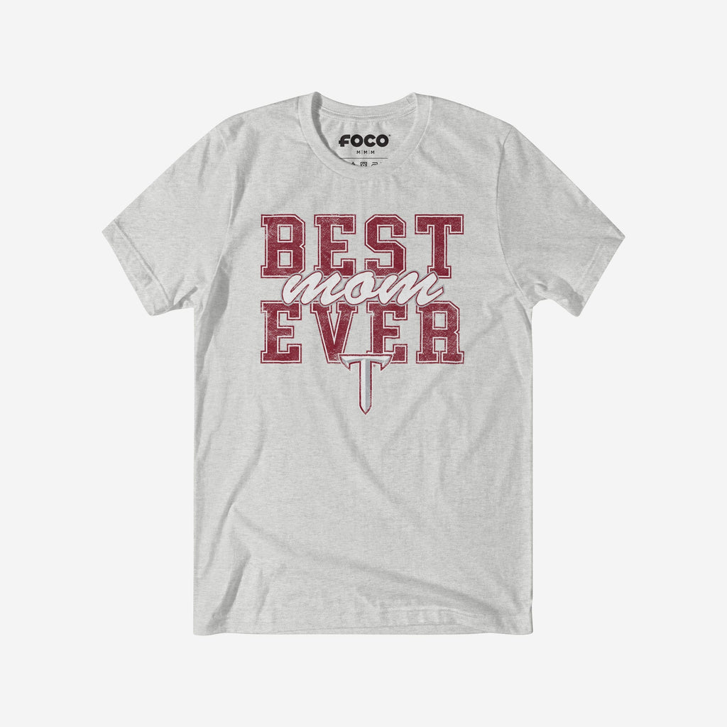 Troy Trojans Best Mom Ever Stacked T-Shirt FOCO S - FOCO.com
