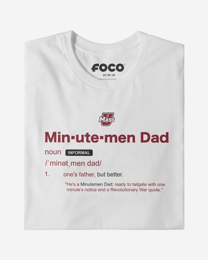 UMass Minutemen Dad Definition T-Shirt FOCO S - FOCO.com