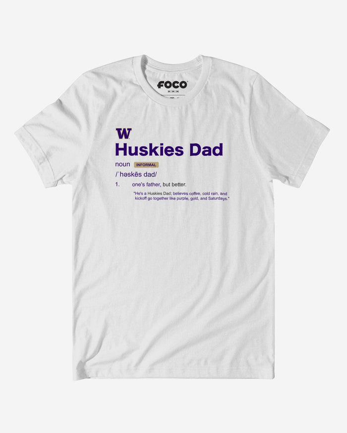 Washington Huskies Dad Definition T-Shirt FOCO S - FOCO.com