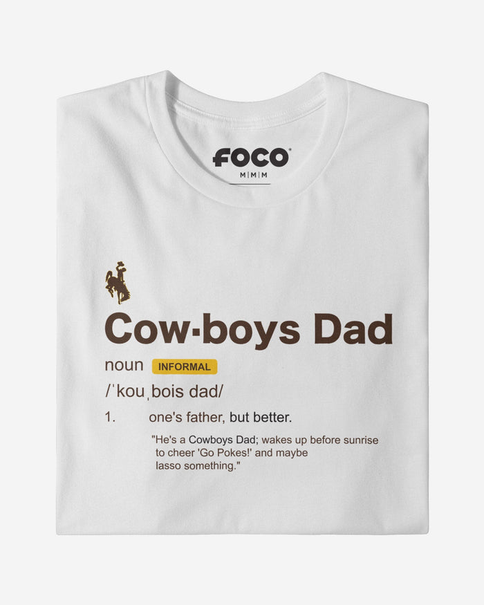 Wyoming Cowboys Dad Definition T-Shirt FOCO S - FOCO.com