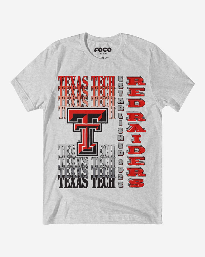 Texas Tech Red Raiders Gradient Wordmark T-Shirt FOCO S - FOCO.com