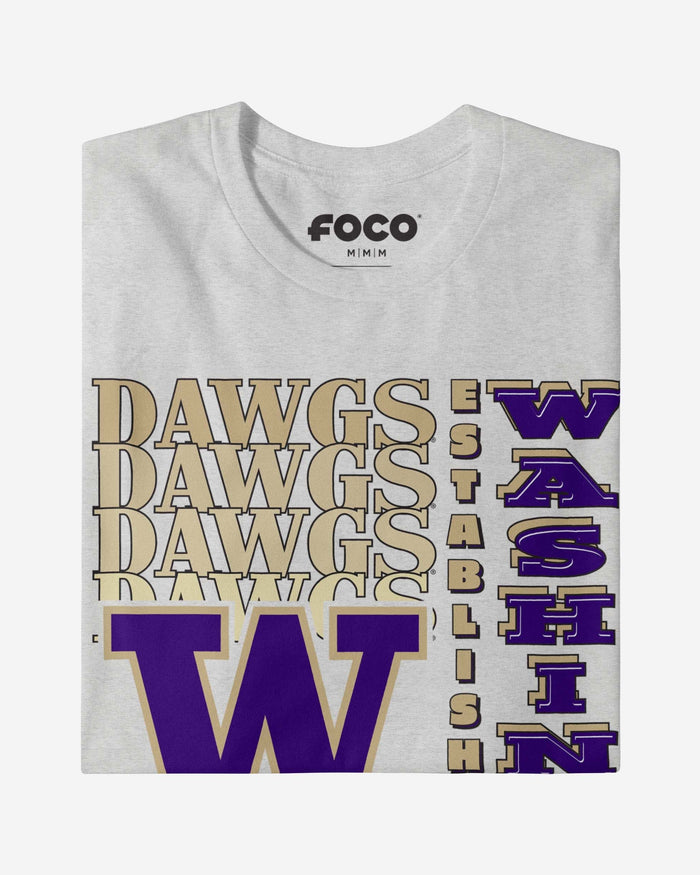 Washington Huskies Gradient Wordmark T-Shirt FOCO - FOCO.com