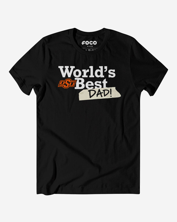 Oklahoma State Cowboys World's Best Dad T-Shirt FOCO S - FOCO.com